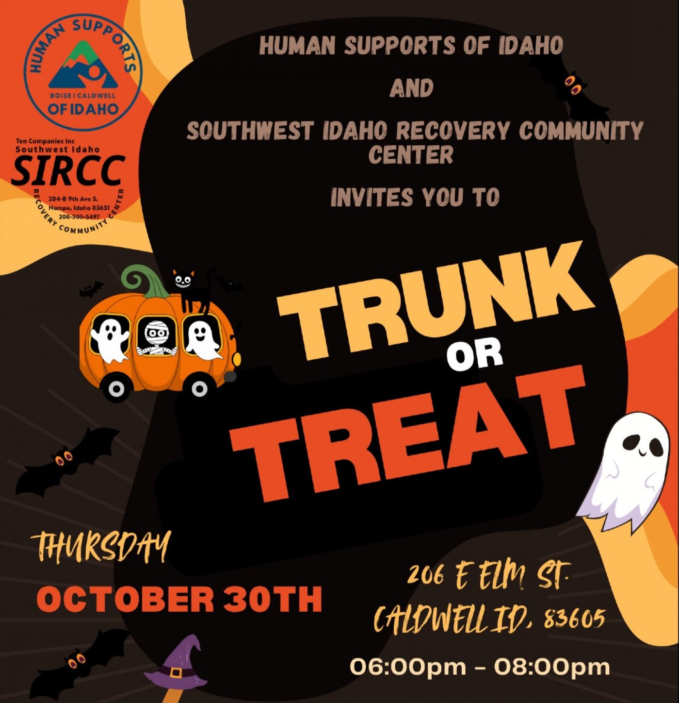 SIRCC and Human Supports of Idaho FREE Trunk or Treat in Caldwell