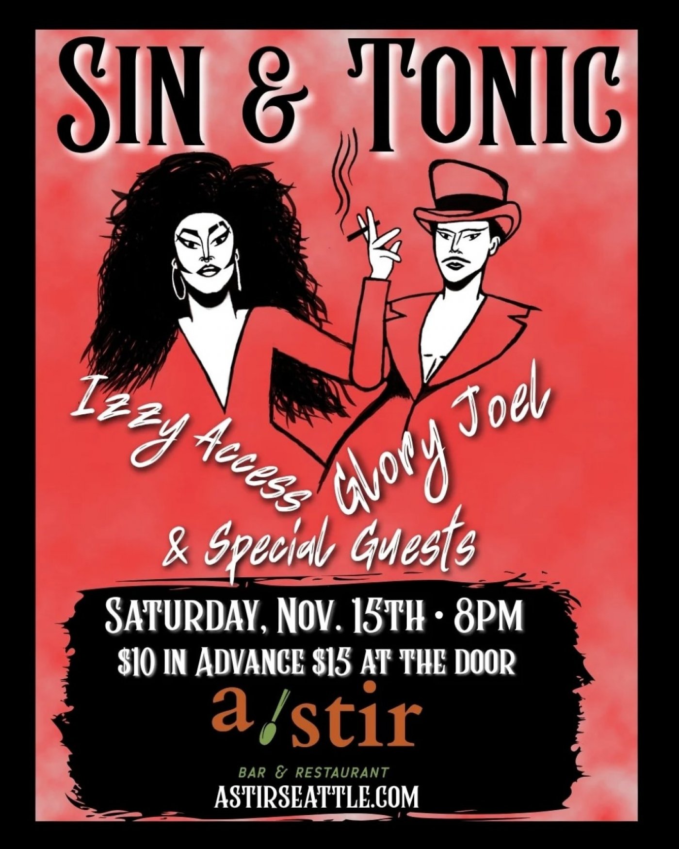 Sin and Tonic - Izzy Access, Glory Joel and Special Guests