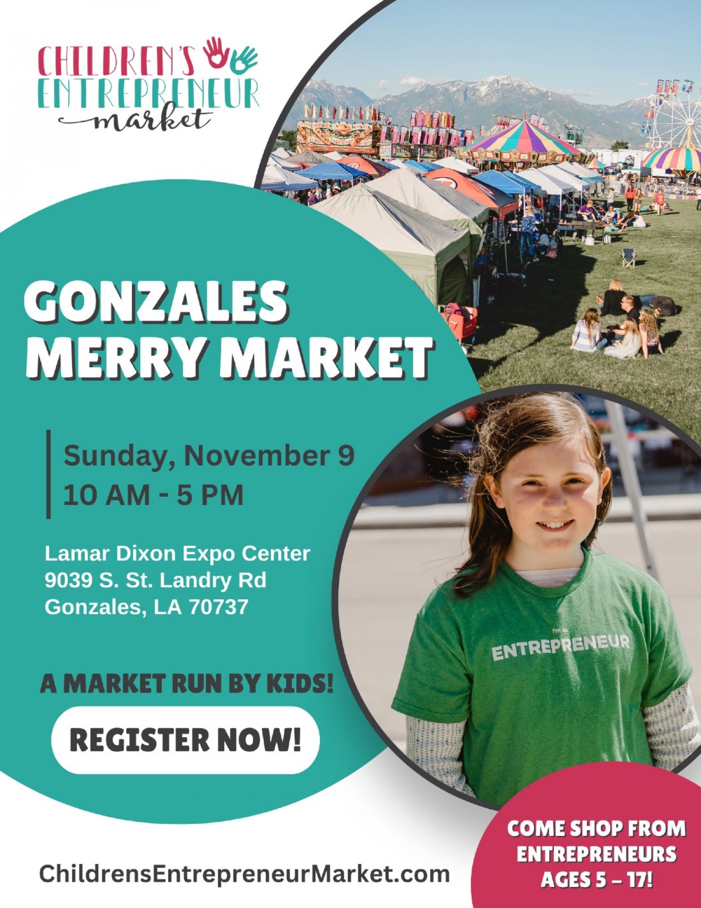Children's Entrepreneur Markets Baton Rouge at Merry Market