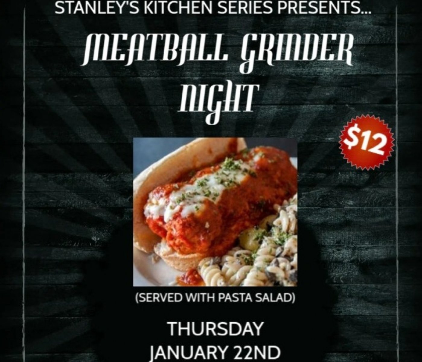 Meatball Grinder Night hosted by Meriden Turner Society