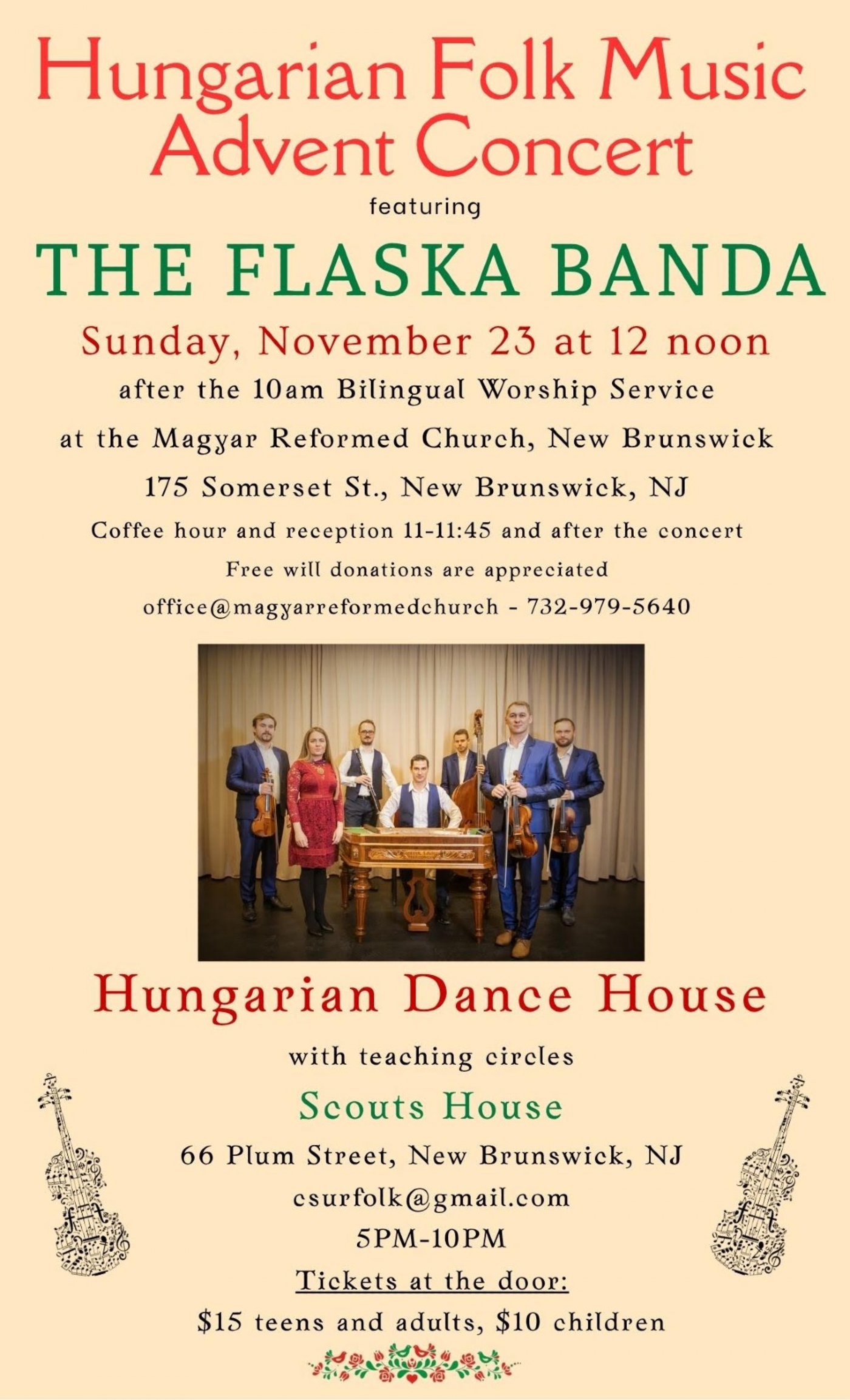 Hungarian Folk Music Concert and Dance Workshop