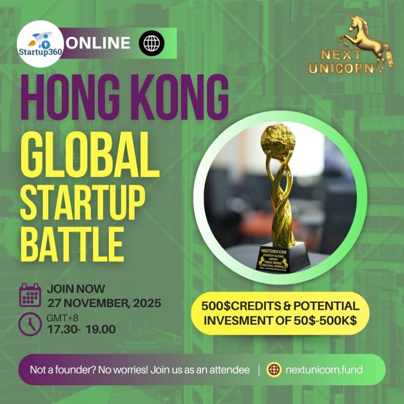AI &amp; Tech StartUp Battle @ Hong Kong (Online)