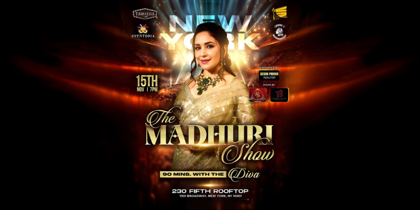 Madhuri Dixit Live In New York @230 Fifth Rooftop