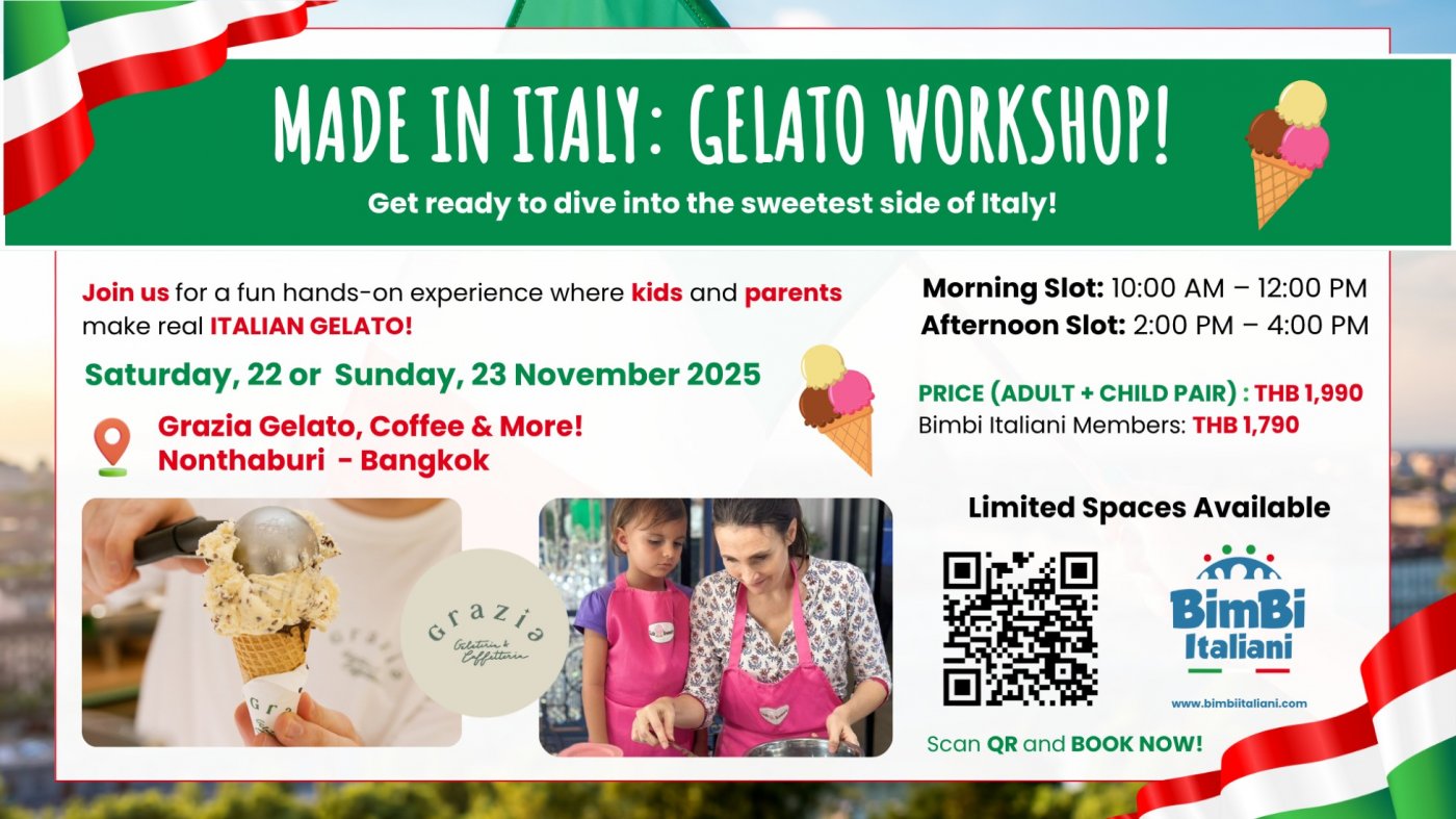 MADE IN ITALY: GELATO WORKSHOP - Get ready to dive into the sweetest side of Italy! 