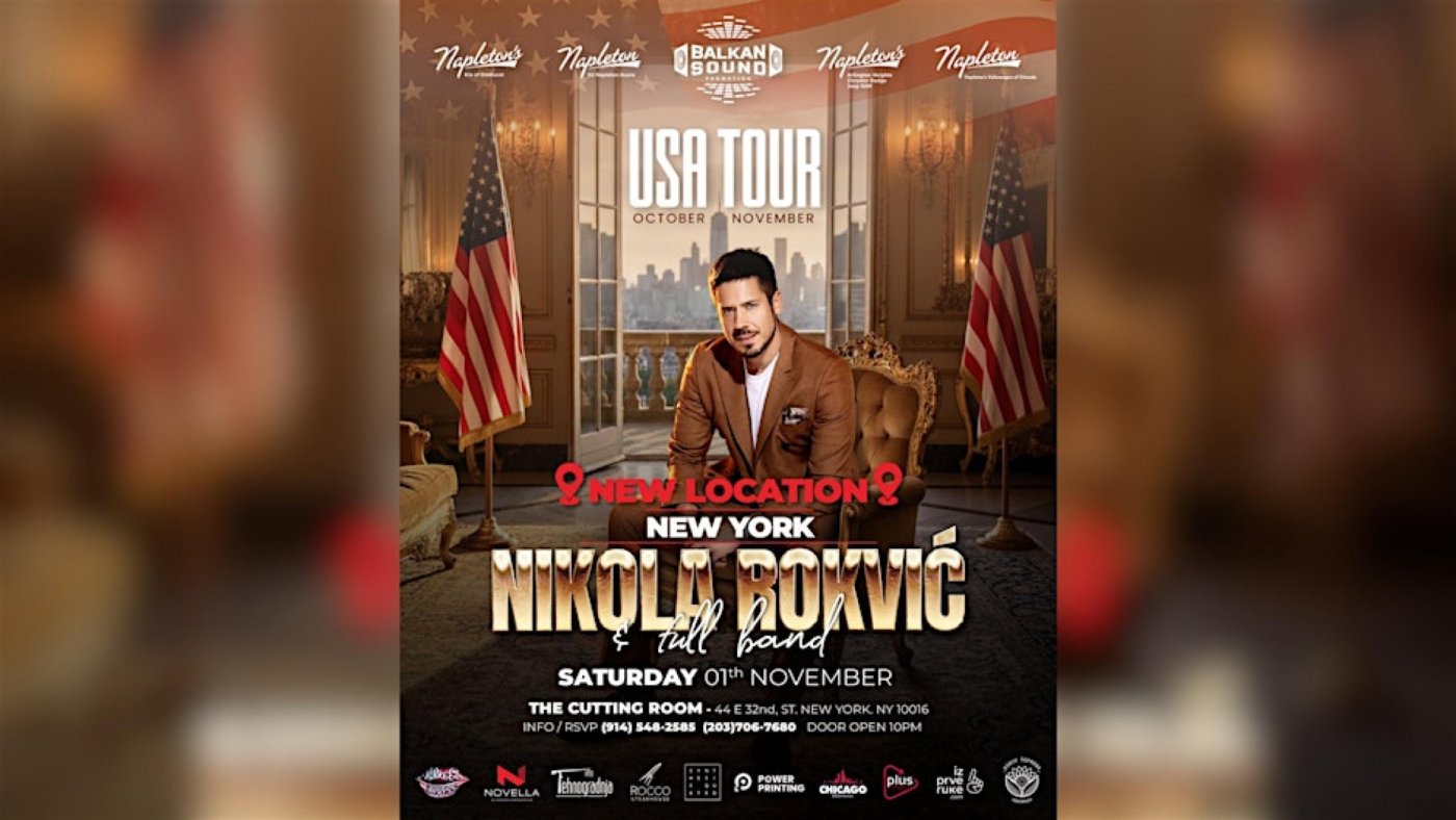 NIKOLA ROKVIC in NEW YORK CITY , NOVEMBER 1ST, LIVE with FULL BAND
