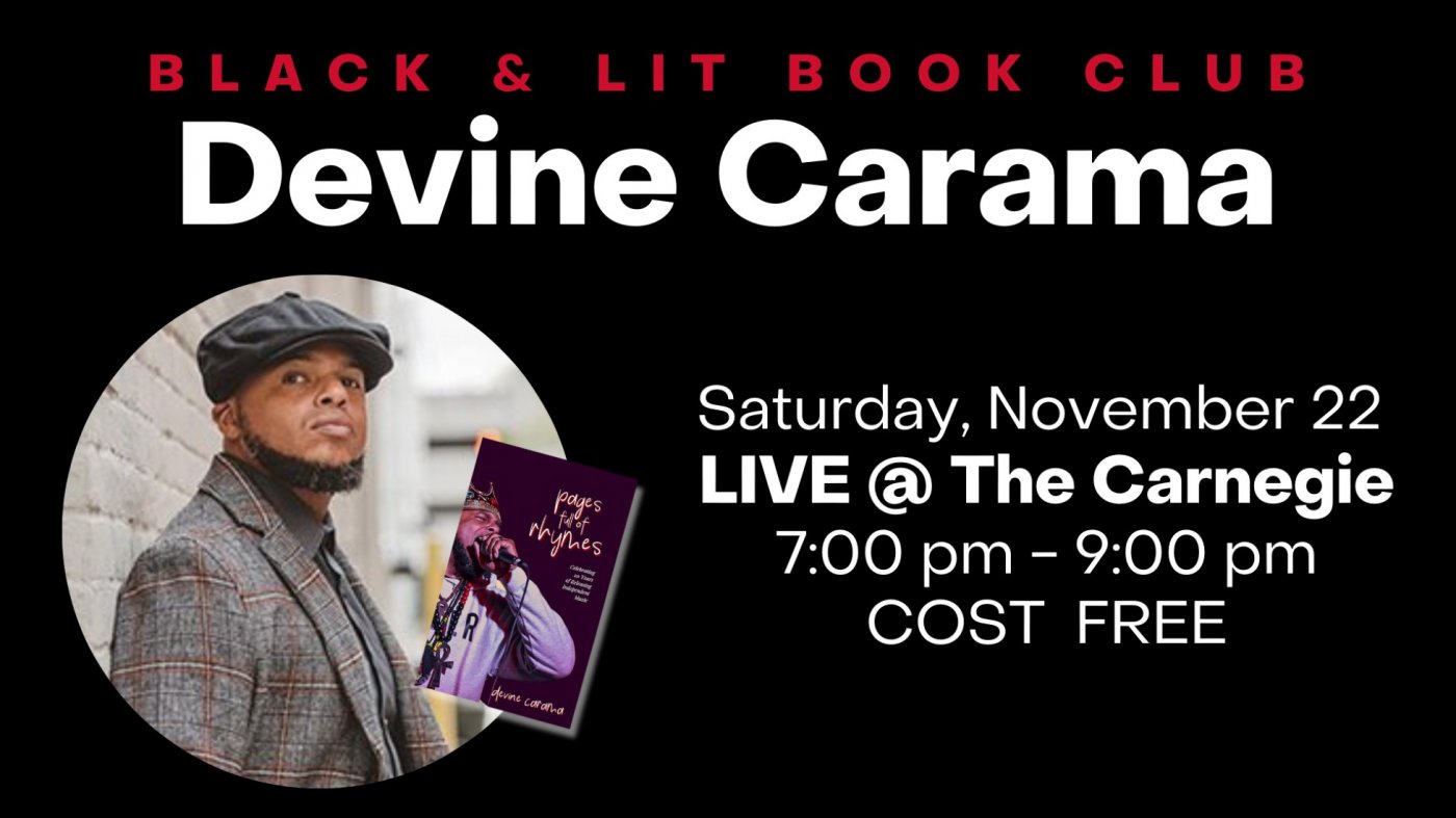 Black and Lit Book Club Live featuring Devine Carama