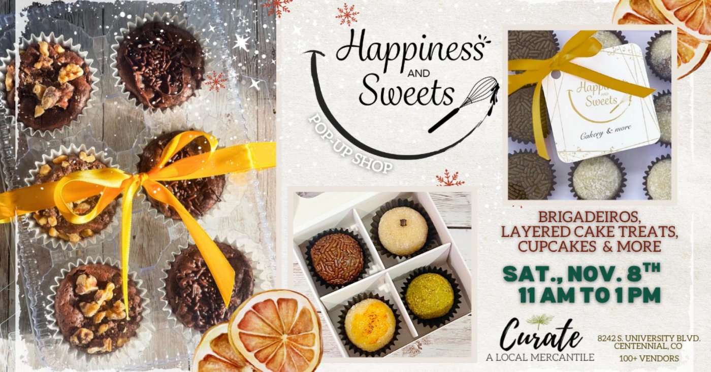Happiness and Sweets Pop Up at Curate Mercantile