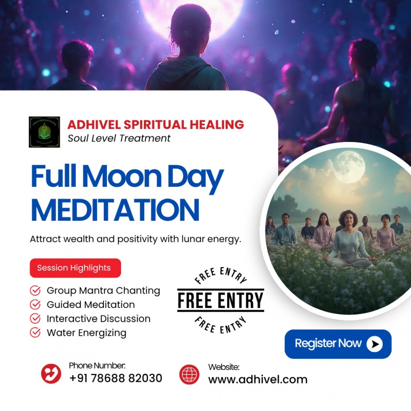 Free Full Moon Day Meditation