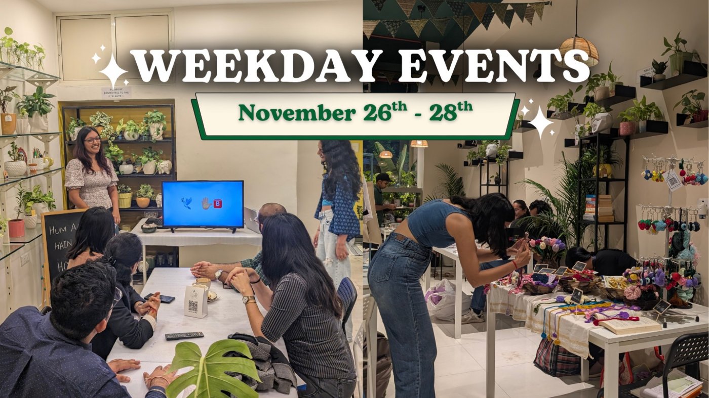 Weekday Events at CPL, Rajpath Rangoli (November 26th, 27 & 28th)