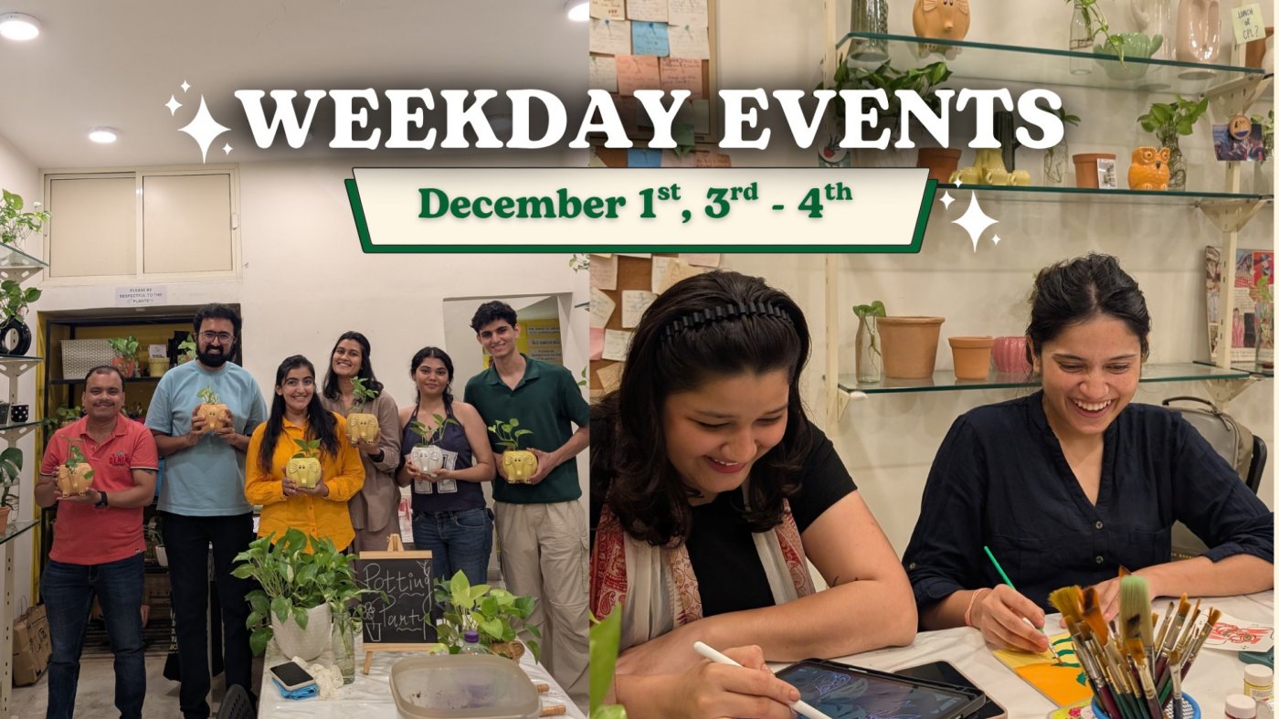 Weekday Events at CPL, Rajpath Rangoli (December 1st, 3rd, 4th & 5th)