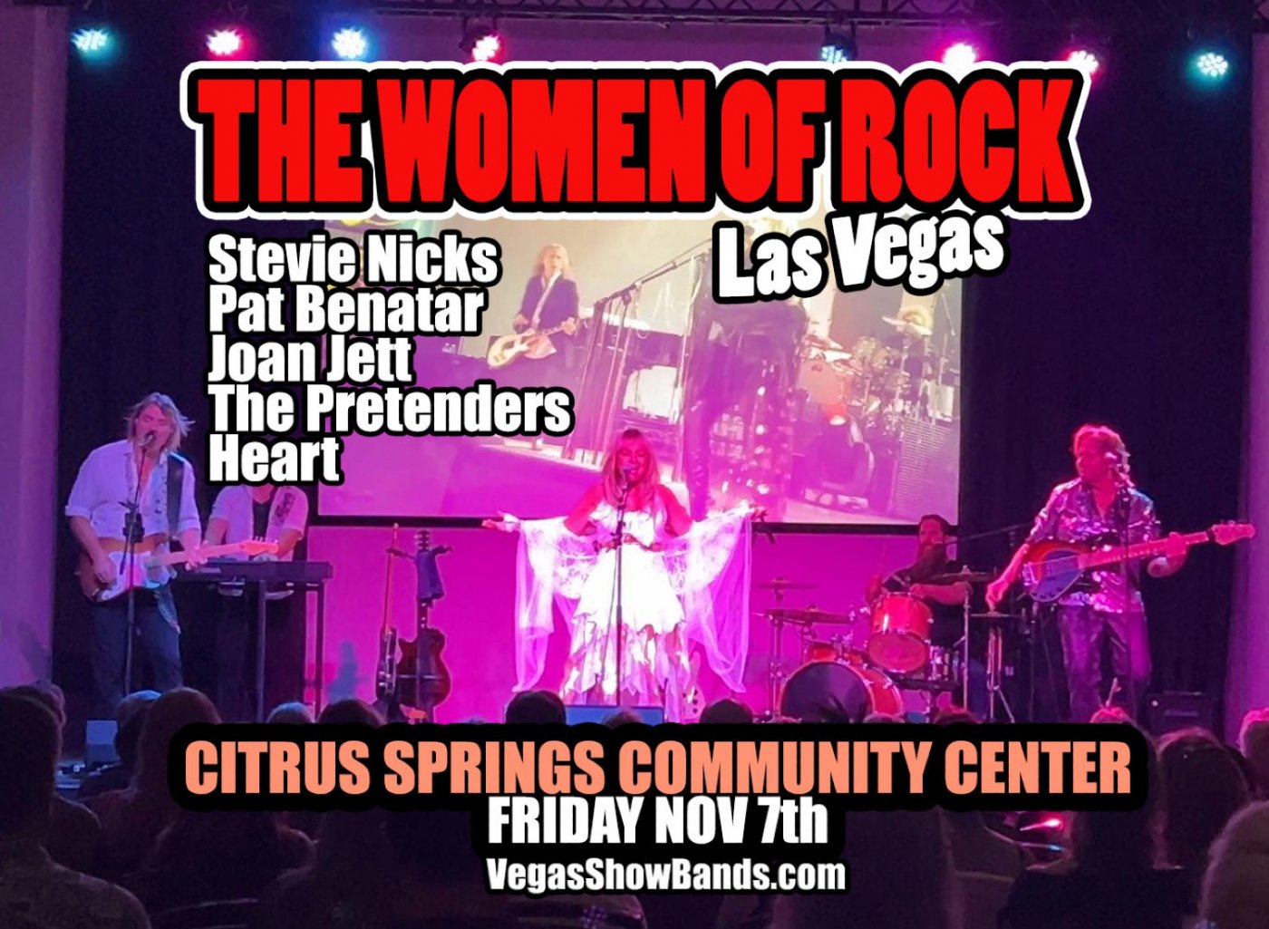 THE WOMEN OF ROCK SHOW at CITRUS SPRINGS COMMUNITY CENTER, FL NOVEMBER 7TH
