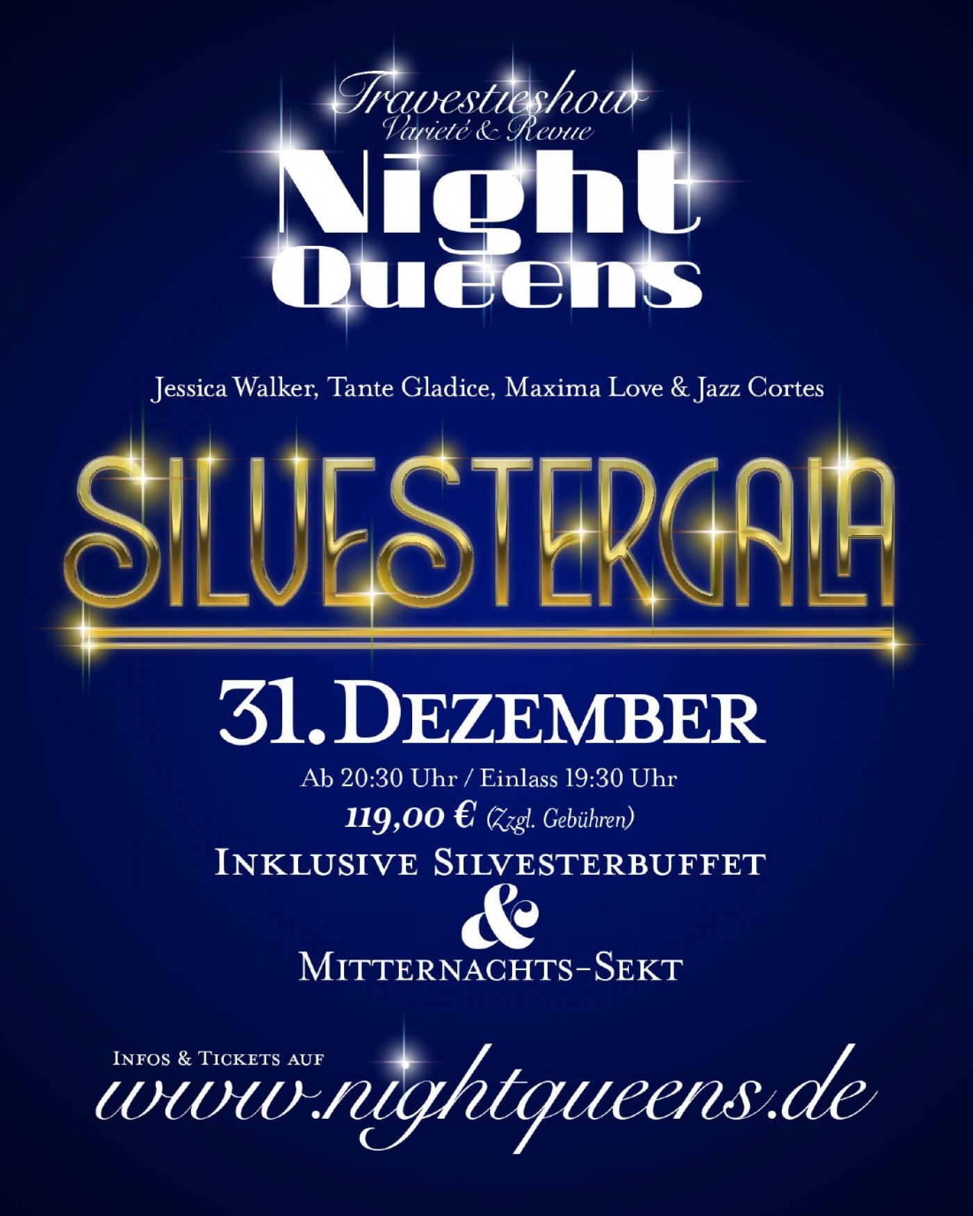 Night Queens \u2013 Die gro\u00dfe Silvester-Show-Gala 2025\/26 in Frankfurt