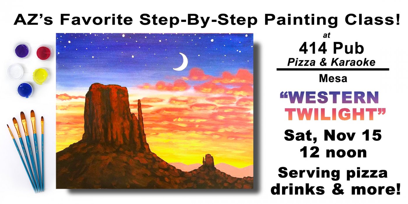 Western Twilight - Paint and Sip Party!