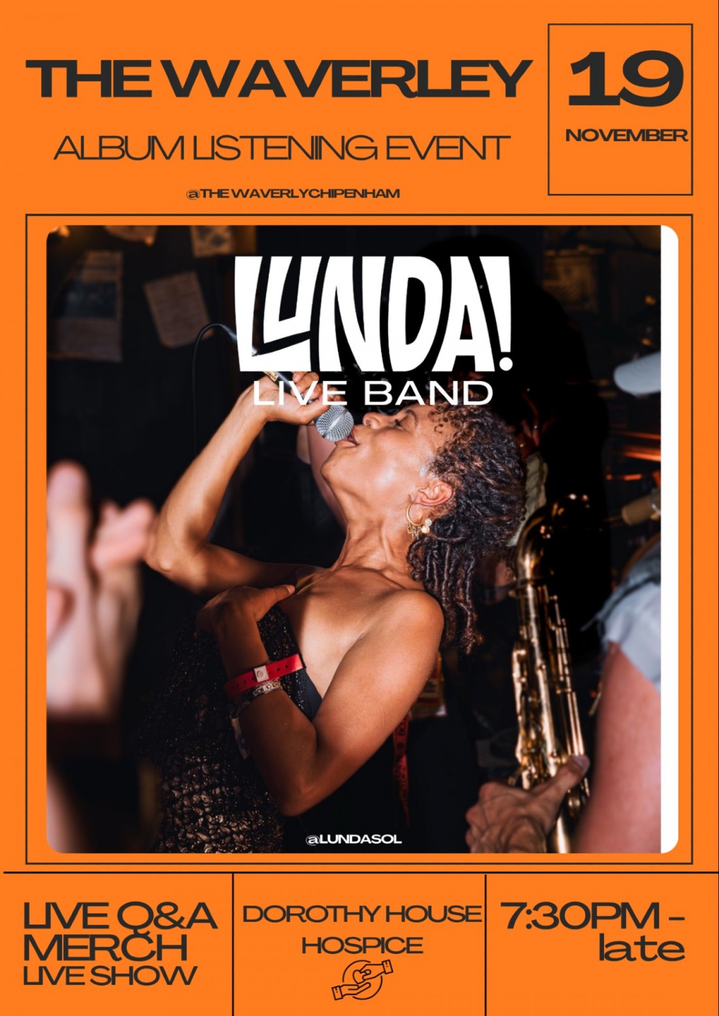 November Waverley Music Event for Dorothy House Hospice - with live band!