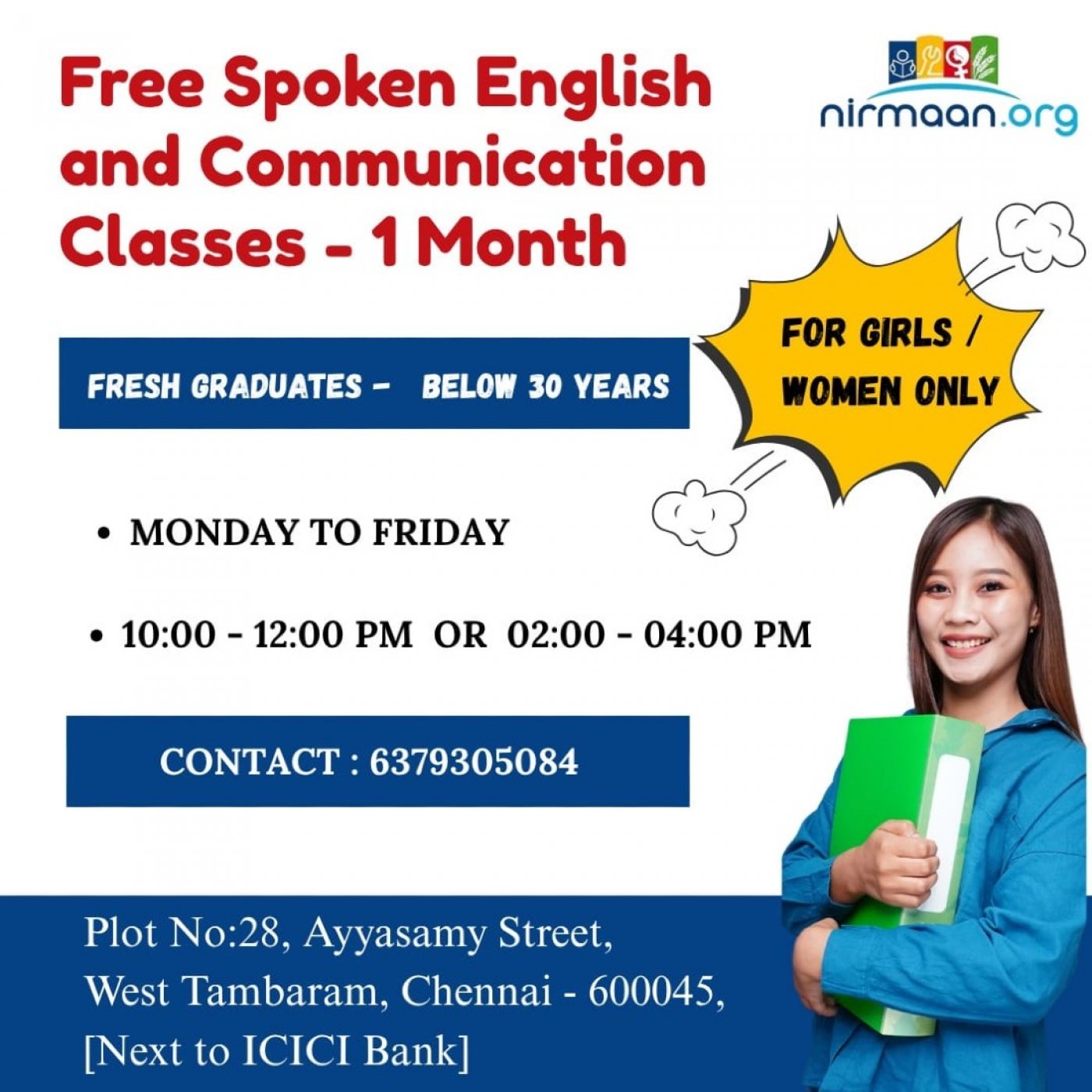 FREE English & Communication Training for Girls
