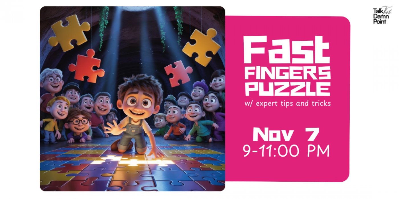 Fast Fingers Puzzle | The Missing Piece Club