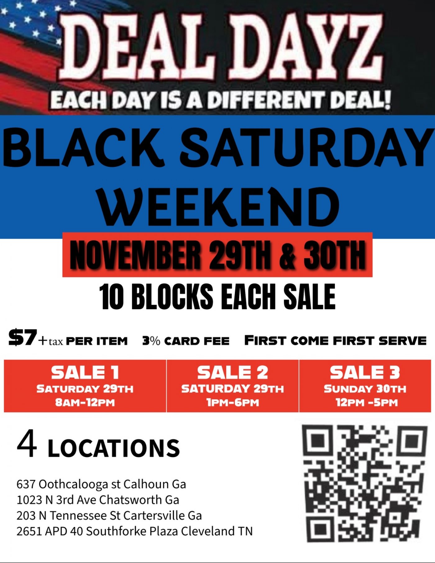 BLACK SATURDAY WEEKEND