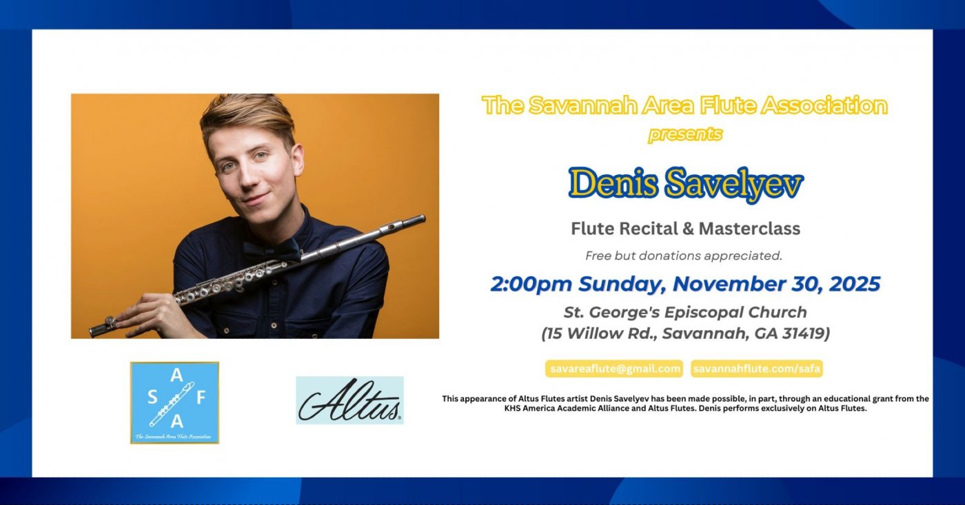 Denis Savelyev Flute Recital and Masterclass