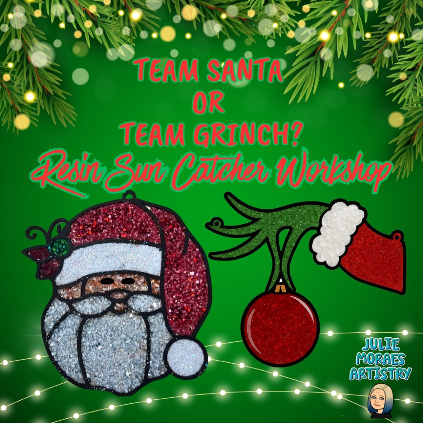 Holiday Resin Suncatchers ~ADVANCED RESERVATION REQUIRED