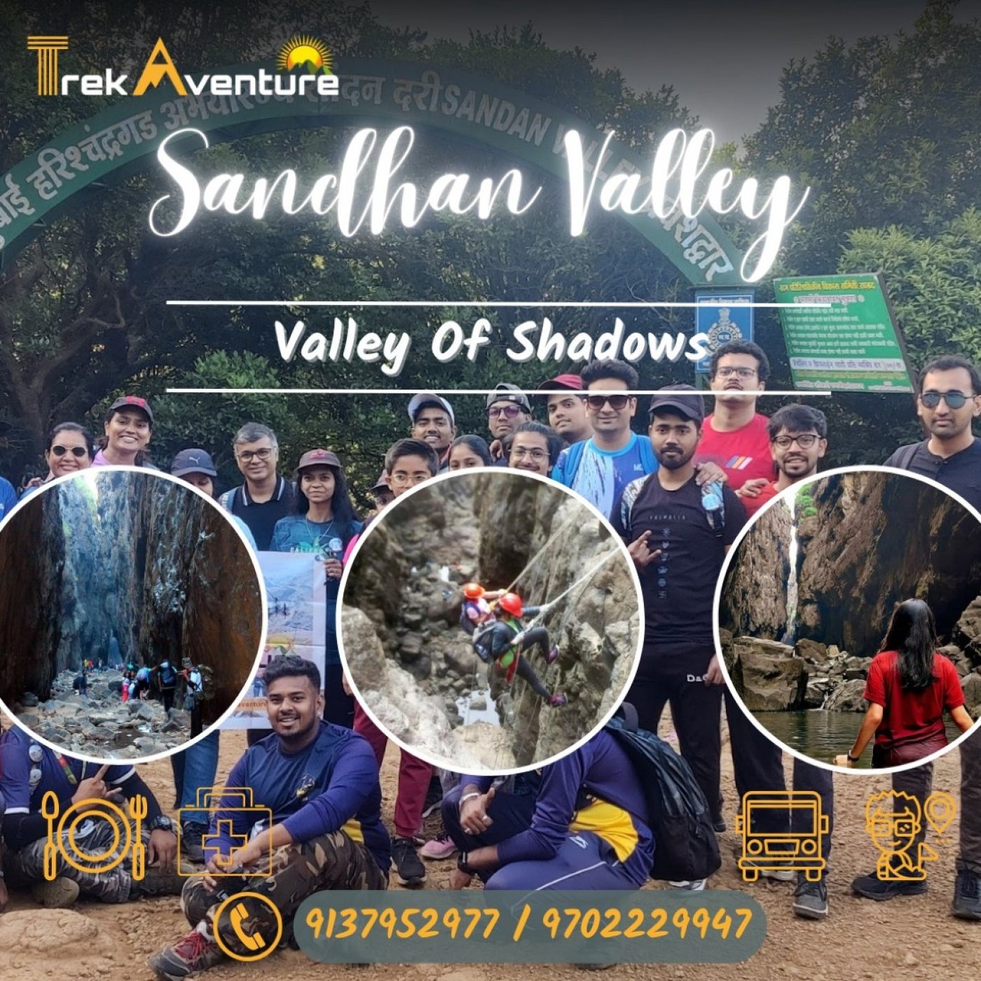 Sandhan Valley Rappelling + Trek