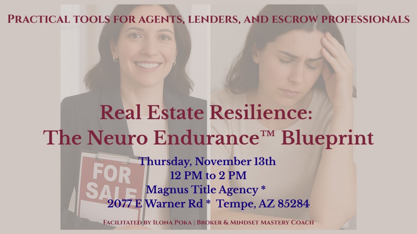 Real Estate Resilience: The Neuro Endurance\u2122 Blueprint