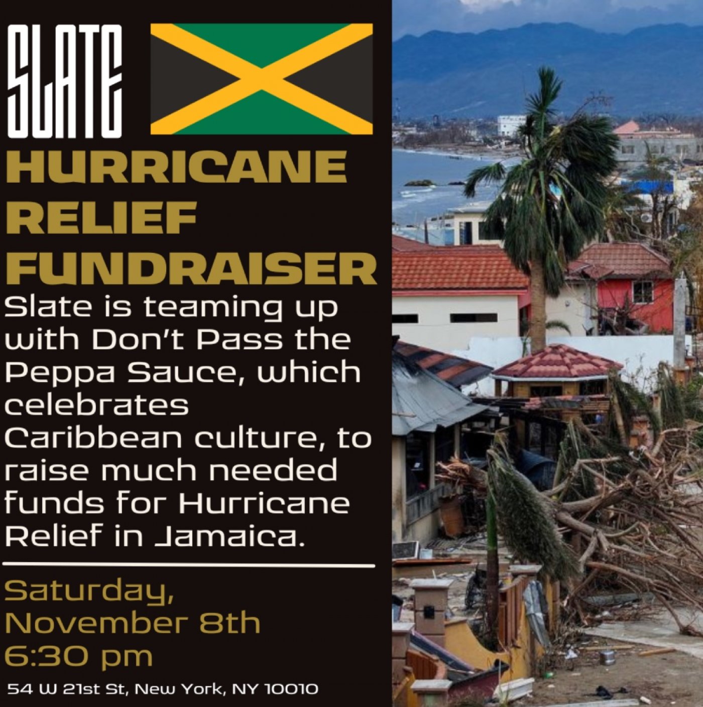 Cocktails for a Cause: Hurricane Relief Fundraiser at Slate on 11\/8