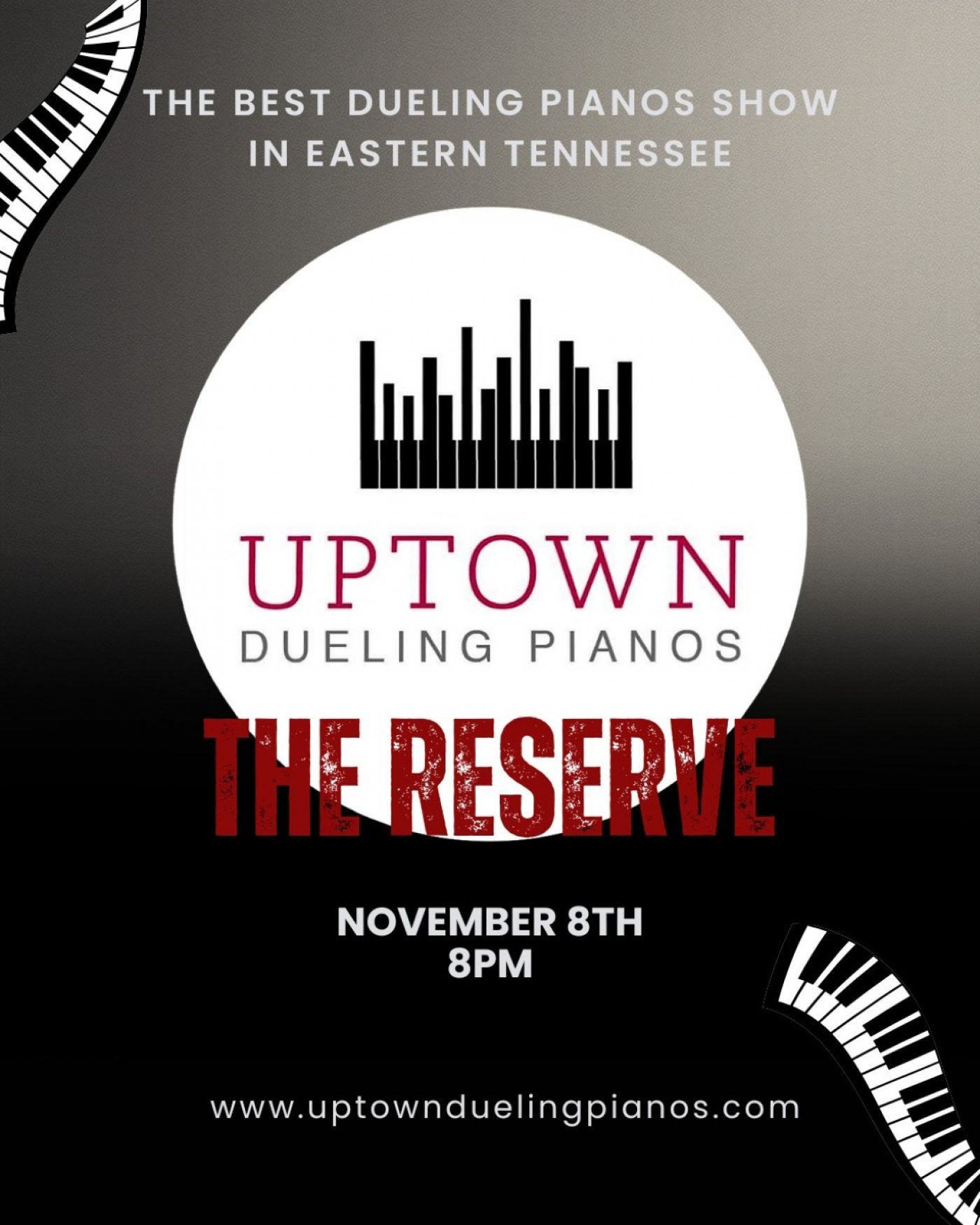 Uptown Dueling Pianos LIVE at the Reserve