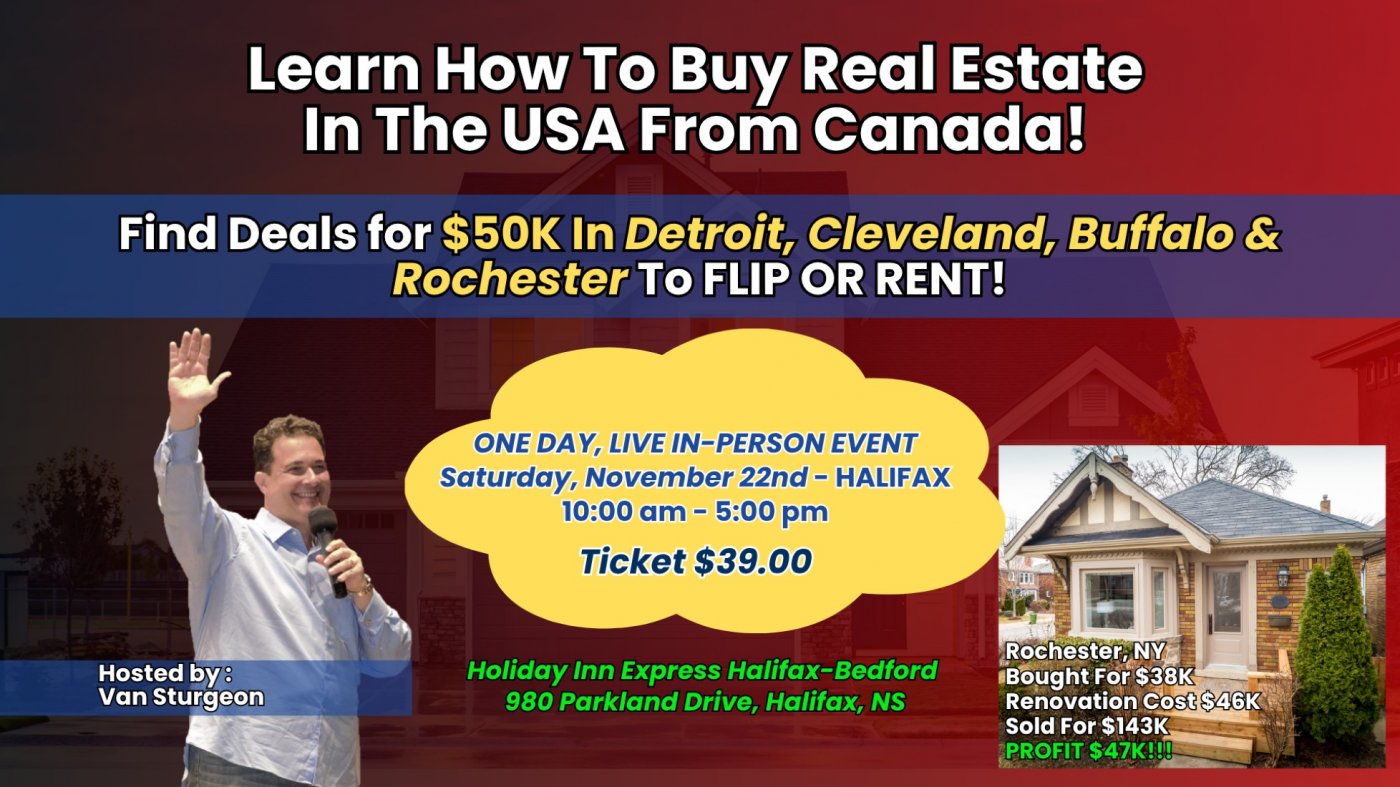 HALIFAX - How To Buy Real Estate In The USA From Canada!