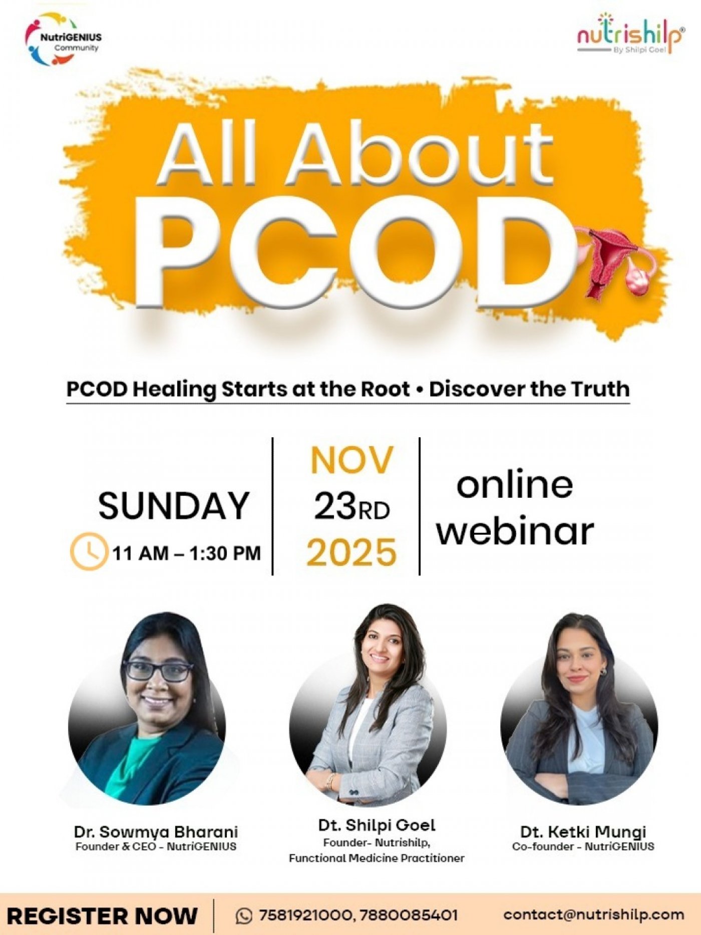 Join our power-packed webinar \u2014 All About PCOD
