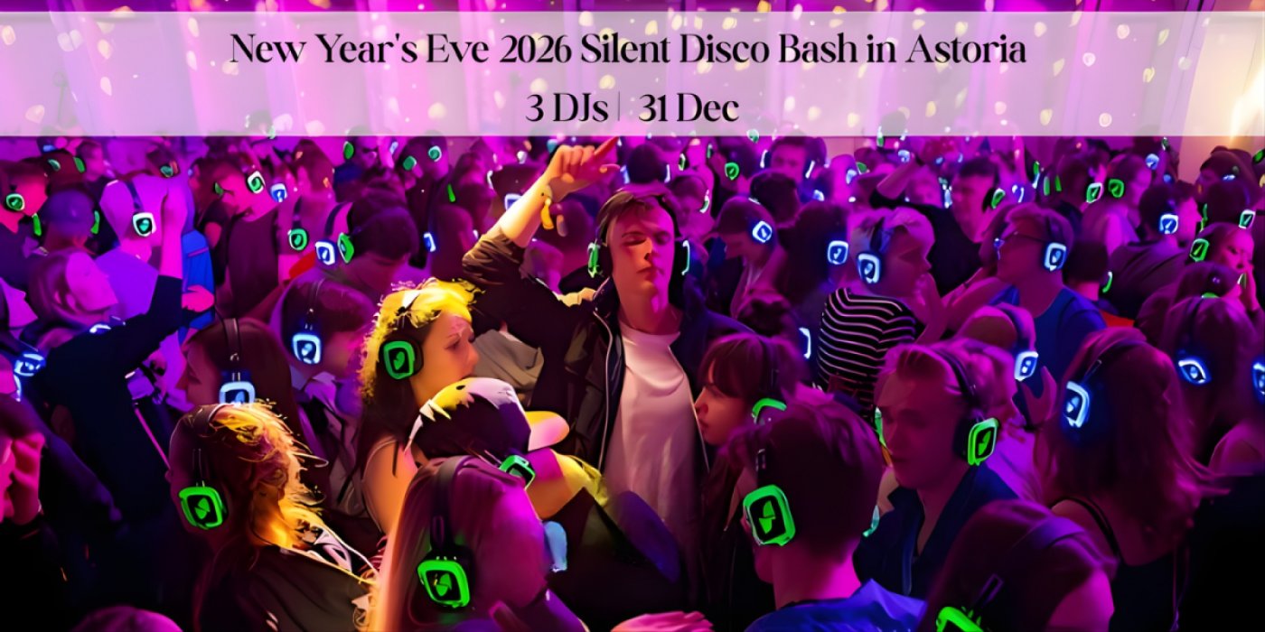 New Year's Eve 2026 Silent Disco Bash in Astoria I 21 & Over I 3 DJs