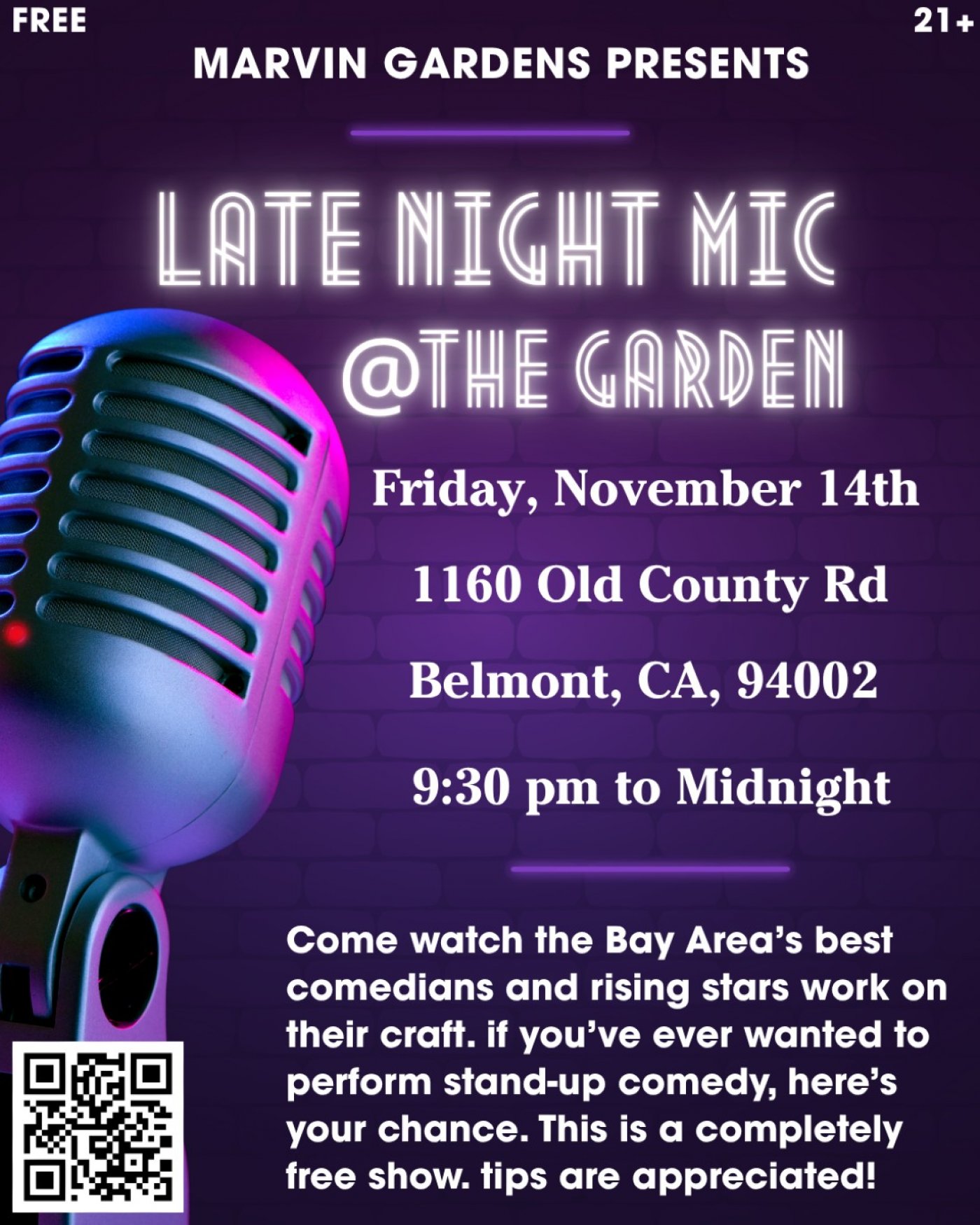 Late Night Mic @The Garden