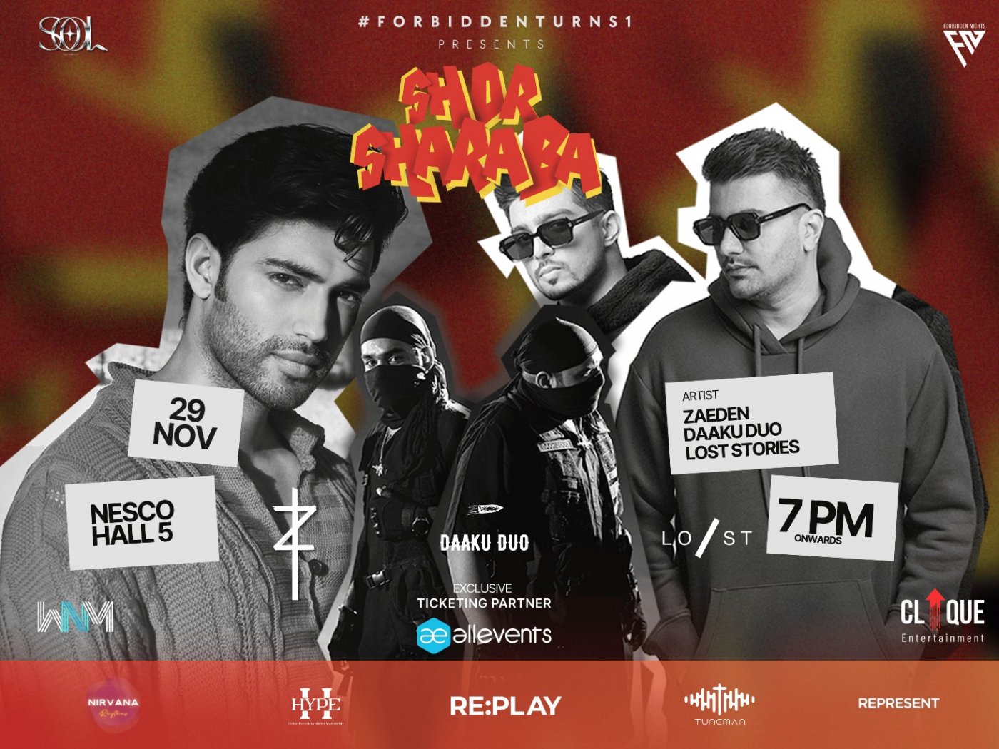 Shor Sharaba Ft-:Zaeden,Lost Stories,Daaku duo