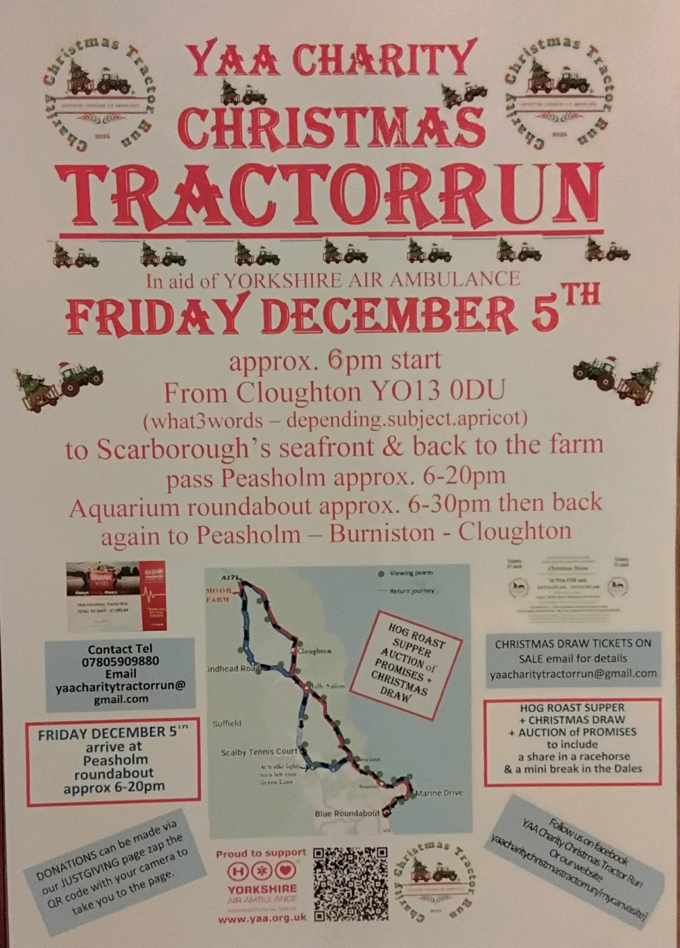 YAA Charity Christmas Tractor Run