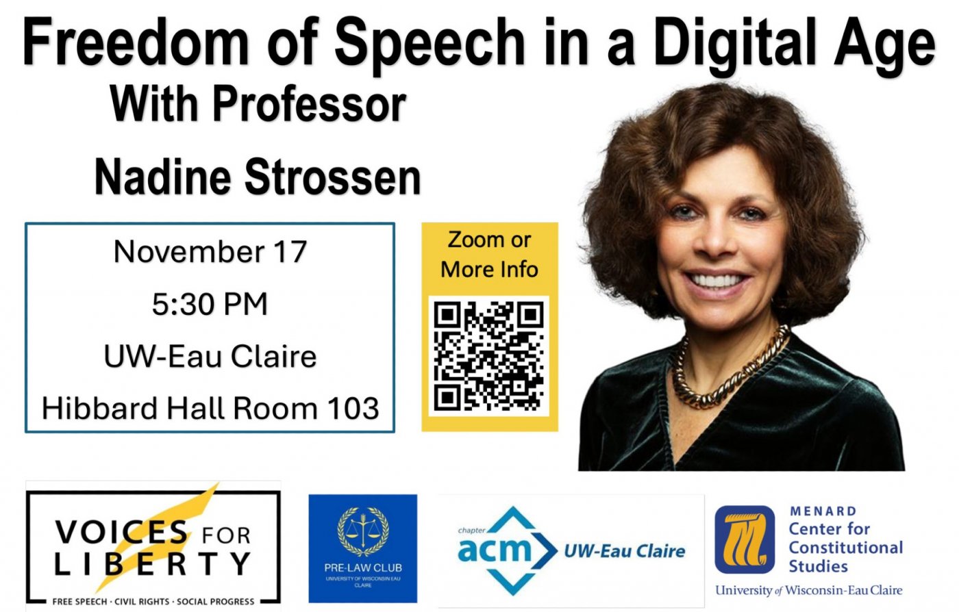 Freedom of Speech in a Digital Age with Nadine Strossen