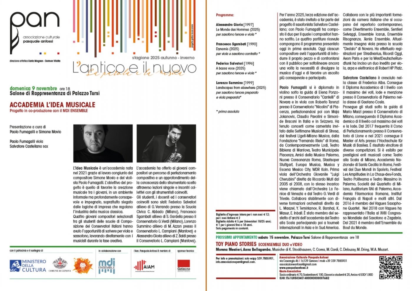 CONCERTO PER VIOLA E SAX DELL' "ACCADEMIA L'IDEA MUSICALE"