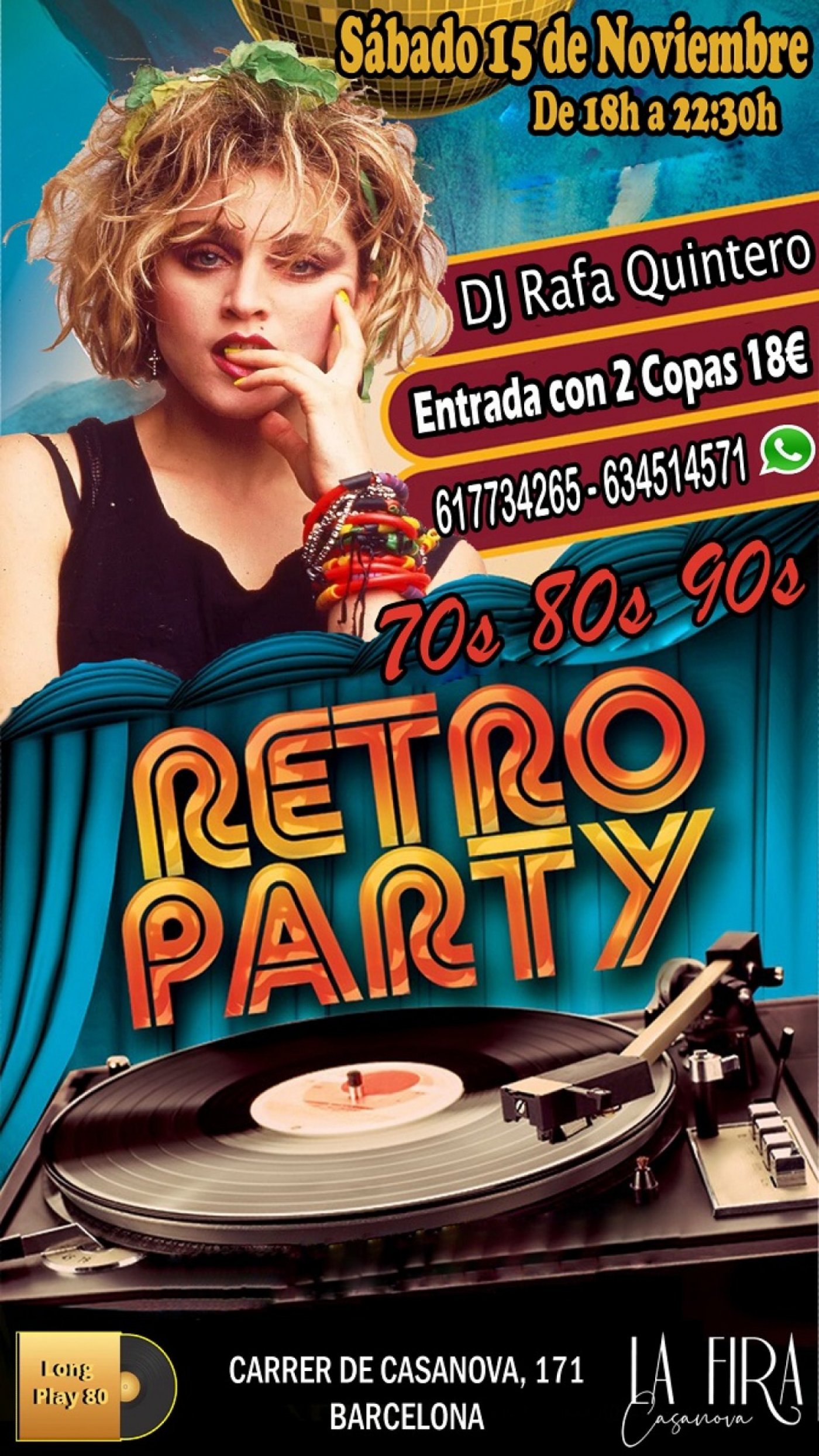 Tardeo Retro Party 70s 80s 90s