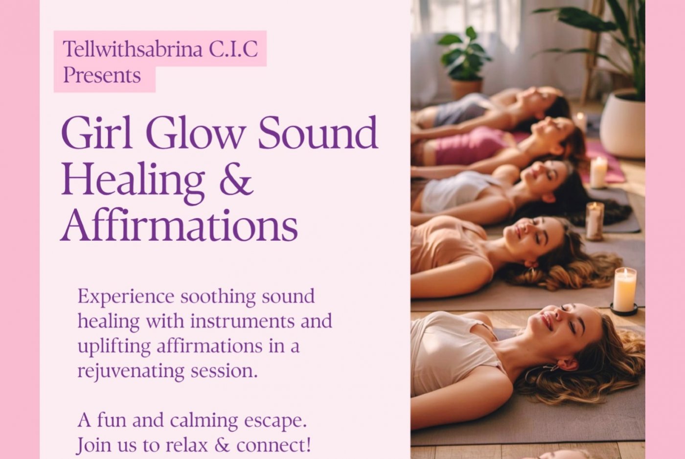 Girl Glow Sound Healing & Affirmation Session