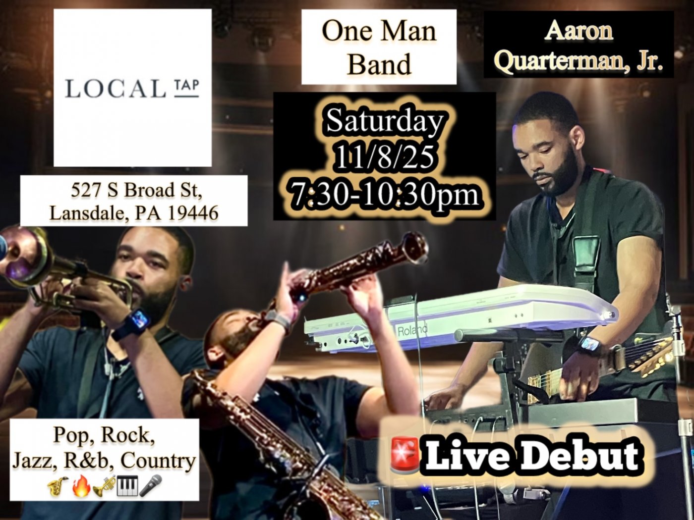 Qman Live Debut At Local Tap Landsdale!