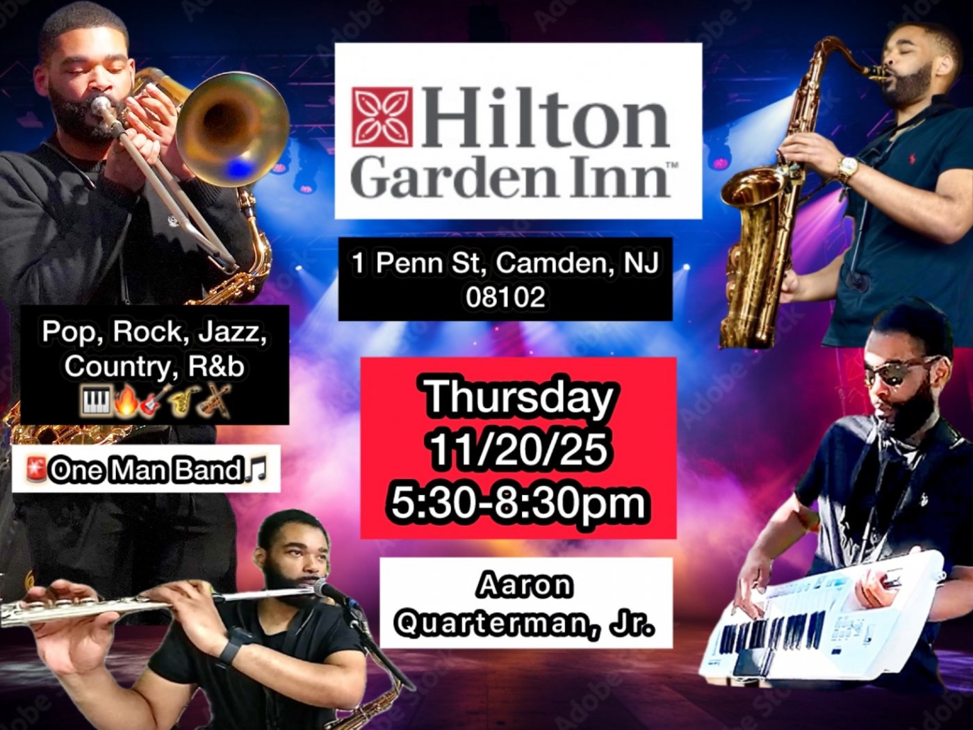Qman Returns To Hilton Garden Inn Camden Waterfront!
