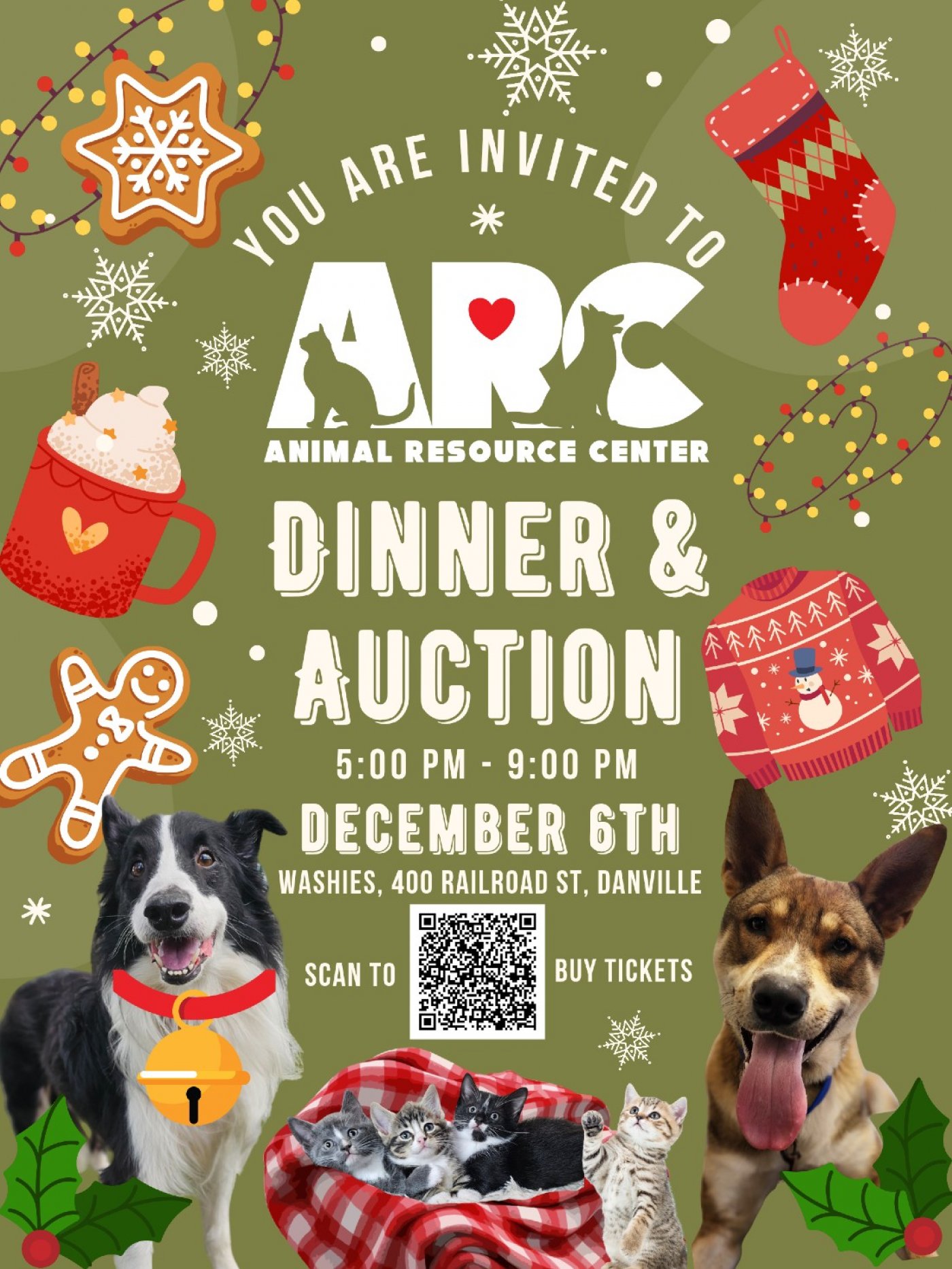 Animal Resource Center's Annual Dinner & Auction