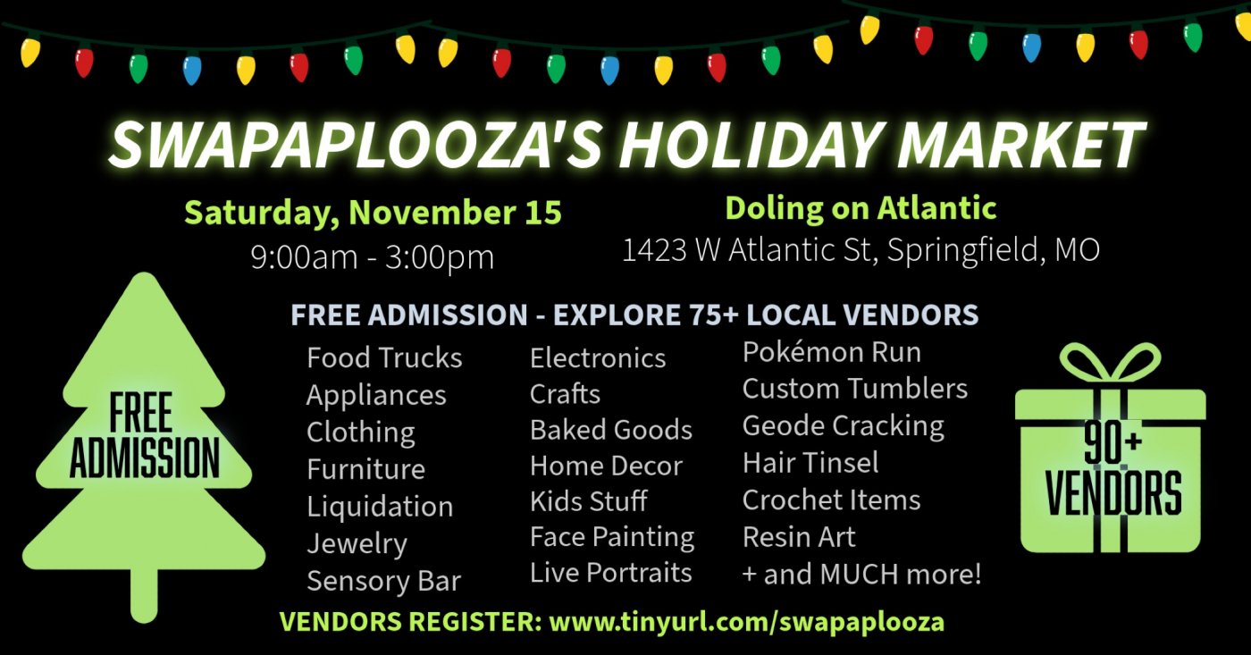 Swapaplooza's Holiday Market | Free Entry | Shop, Sing, and Sip - Fun for the Family | Crafts, Deals