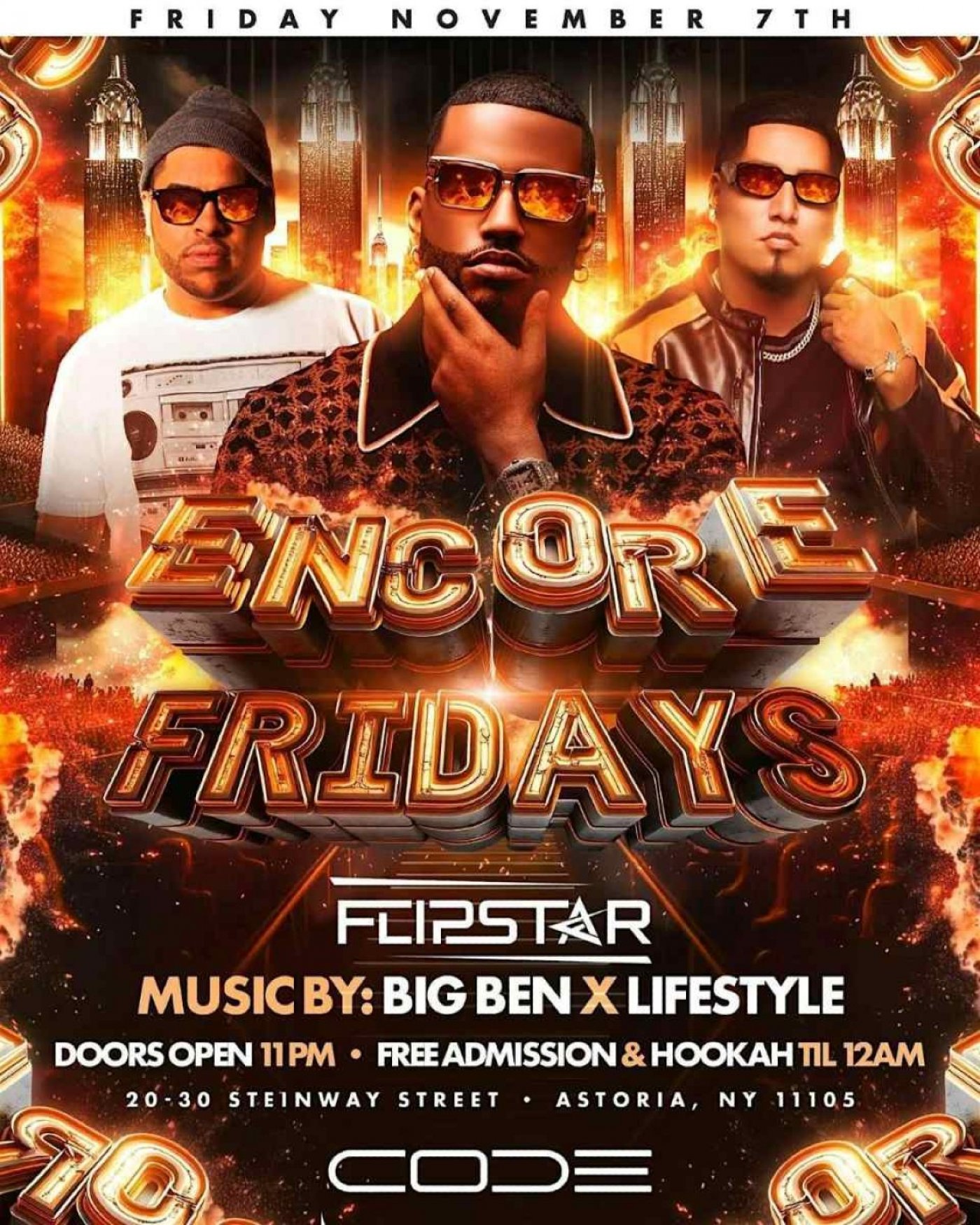 CODE Astoria Fridays \u2013 Encore Fridays in Astoria Queens Nightlife