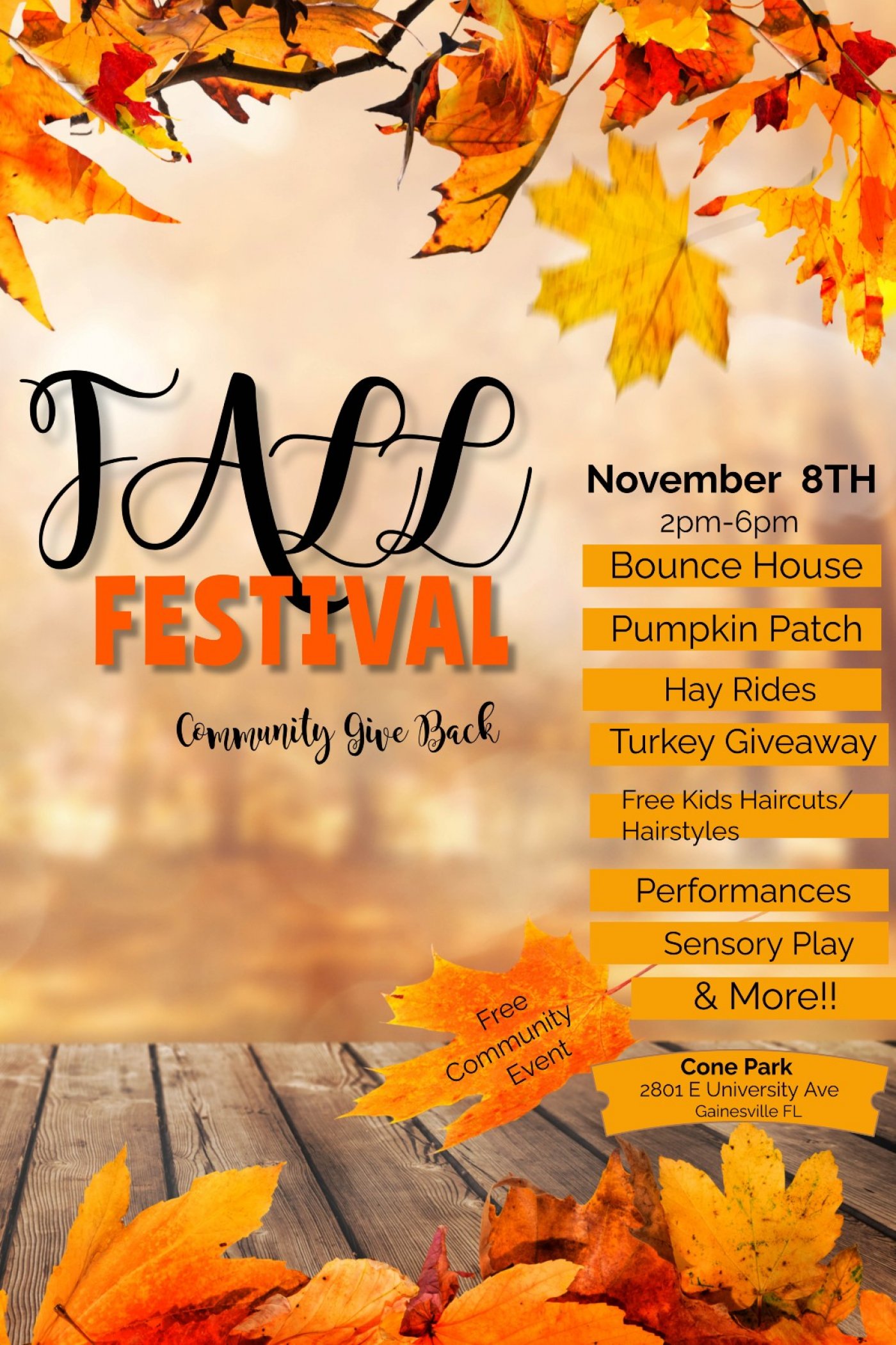 Fall Festival Community Giveback