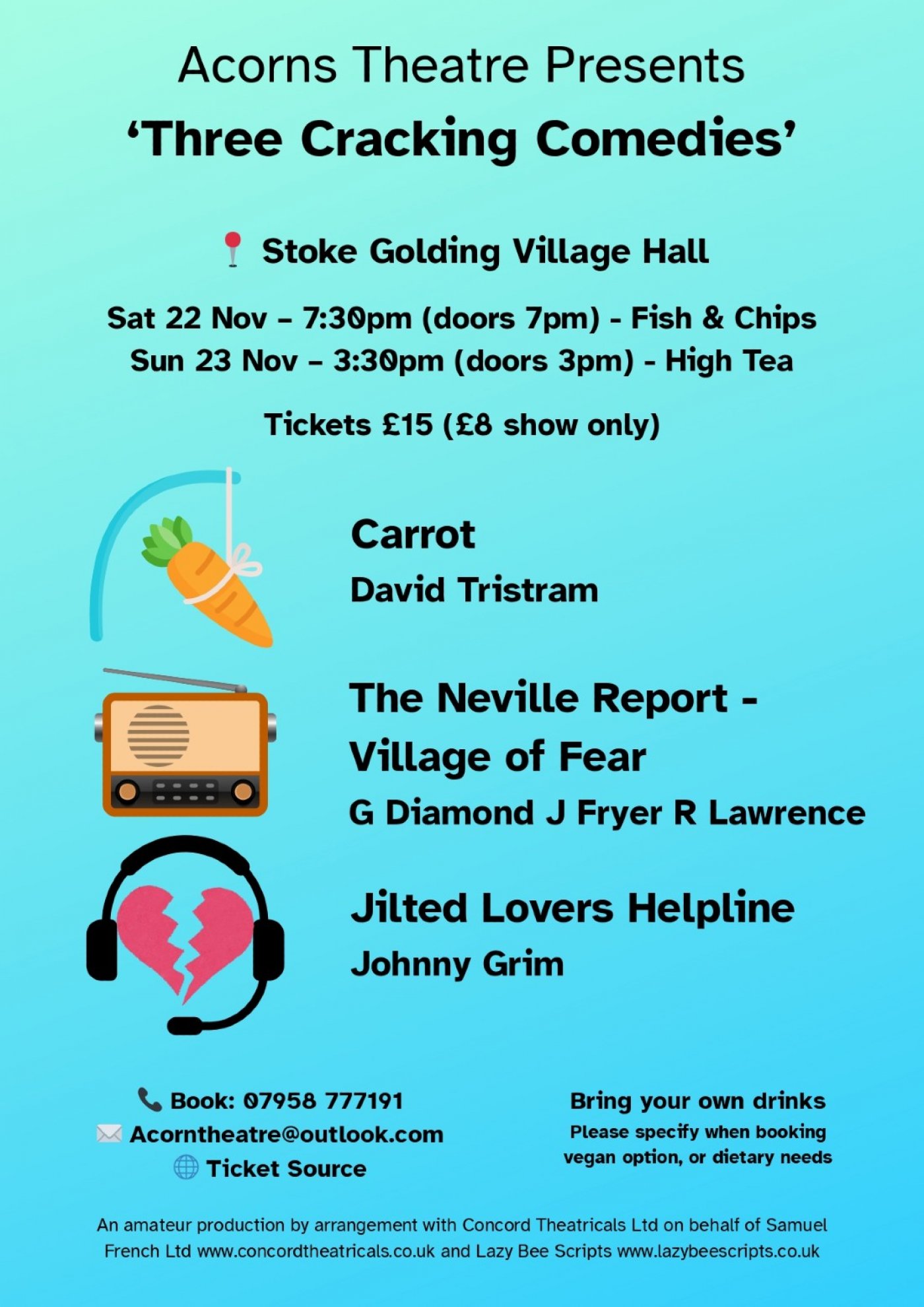 Three Cracking Comedies