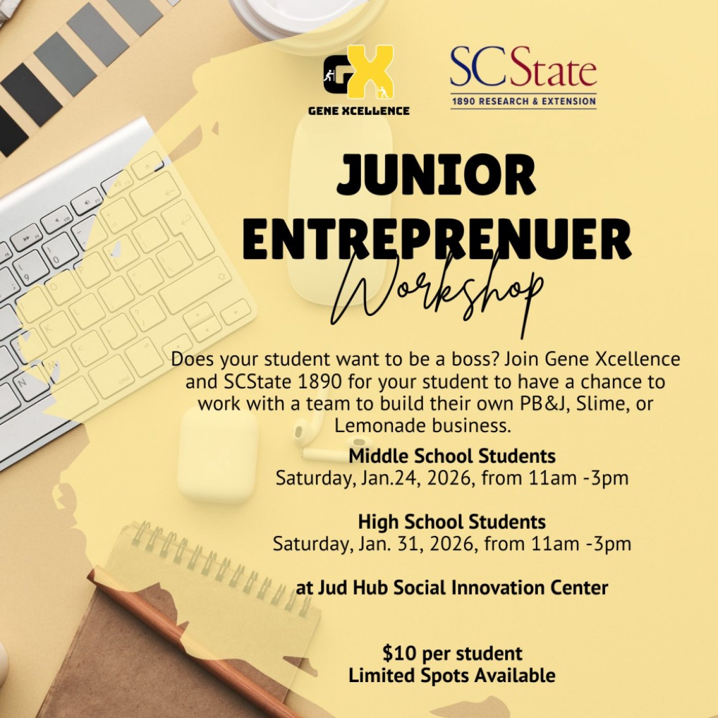 Junior Entrepreneur Exploration Workshop