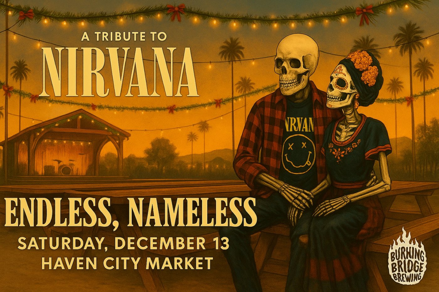 Endless, Nameless - A Tribute to Nirvana @ Burning Bridge Brewing - West Covina, CA
