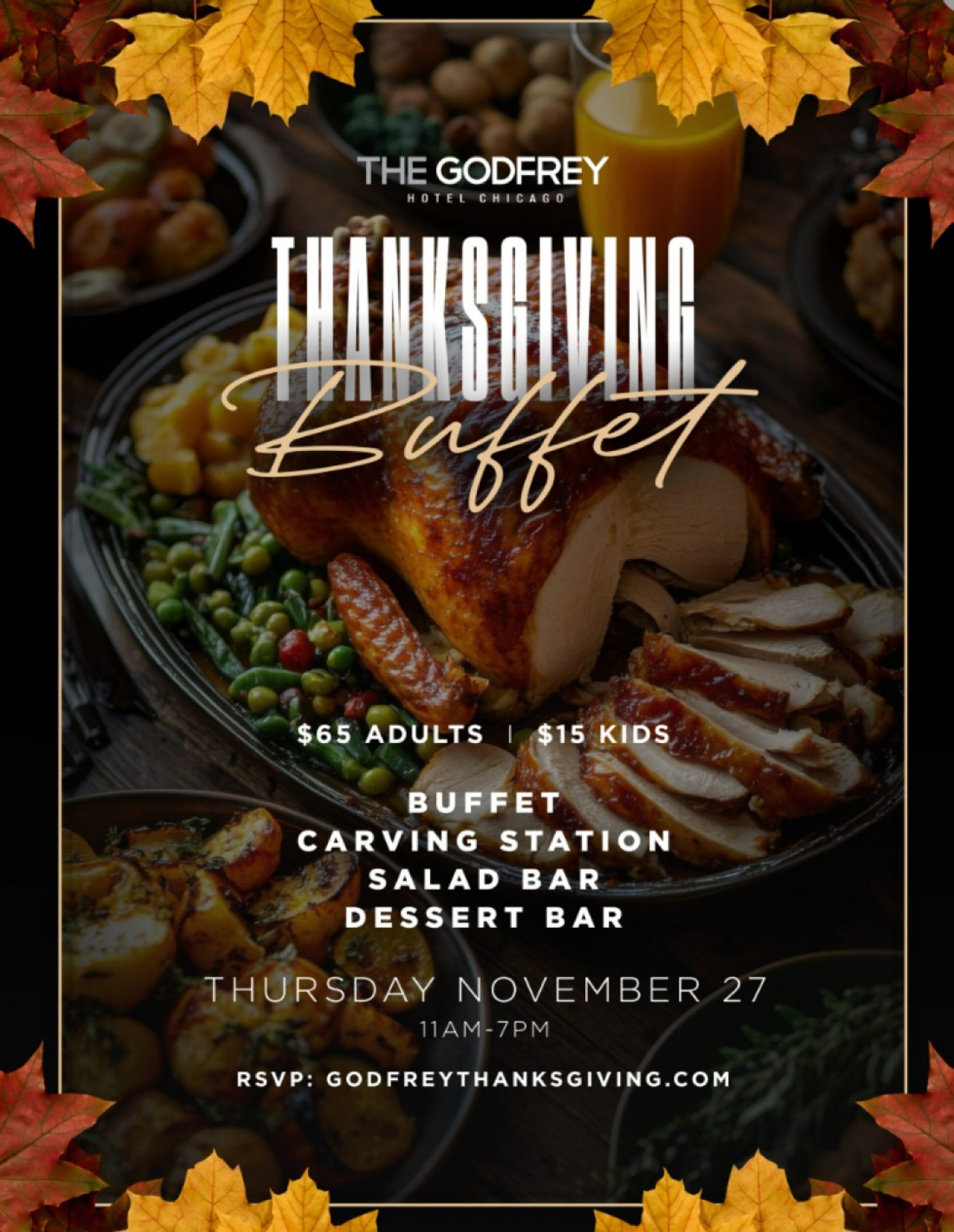 I|O Godfrey Roofscape Chicago Thanksgiving Buffet