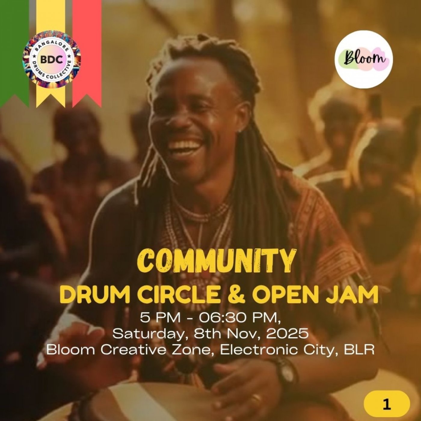 Bangalore Drums Collective: Community Drum Circle and Open Jam