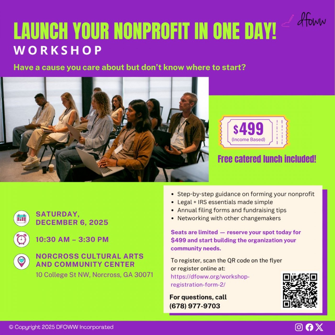 Launch Your Nonprofit in One Day Workshop! 