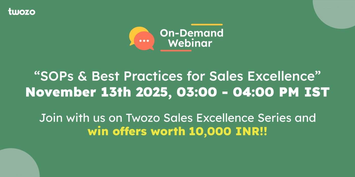 Webinar on SOPs & Best Practices for Sales Excellence by Twozo